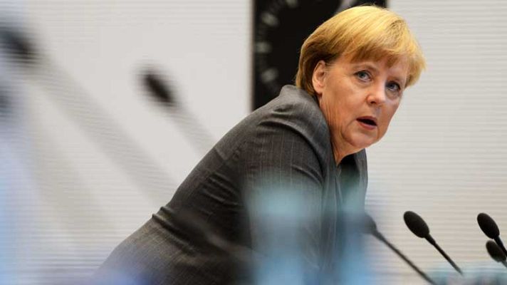 Telediario 1 - Angela Merkel visita Portugal