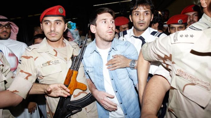 Telediario 1 - 'Messimanía' en Arabia Saudí