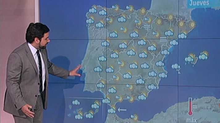 El tiempo - Temperaturas moderadas y lluvias en el oeste y Levante