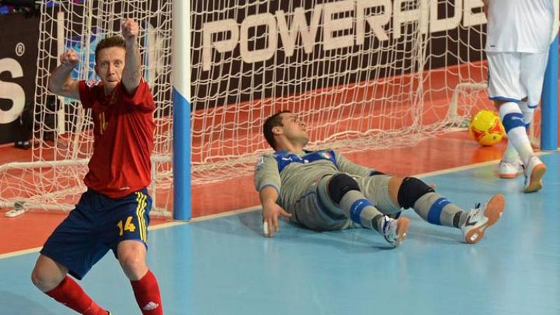 España gana a Italia para llegar a la final del mundial de fútbol sala