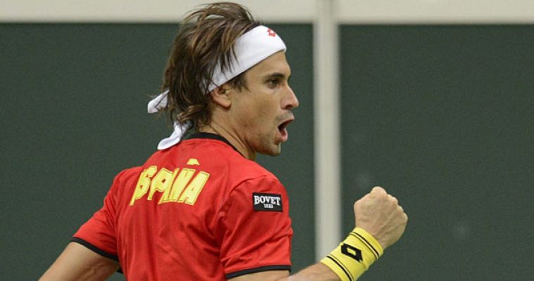  - El último punto de la victoria de Ferrer ante Stepanek