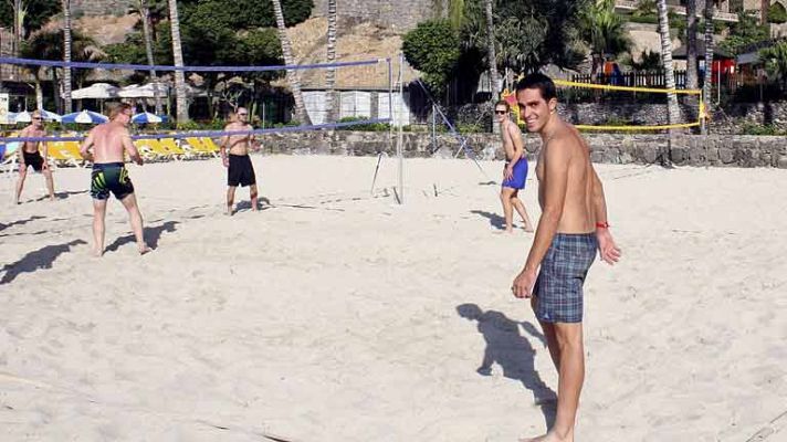 Telediario 1 - Contador prepara la pretemporada en Canarias