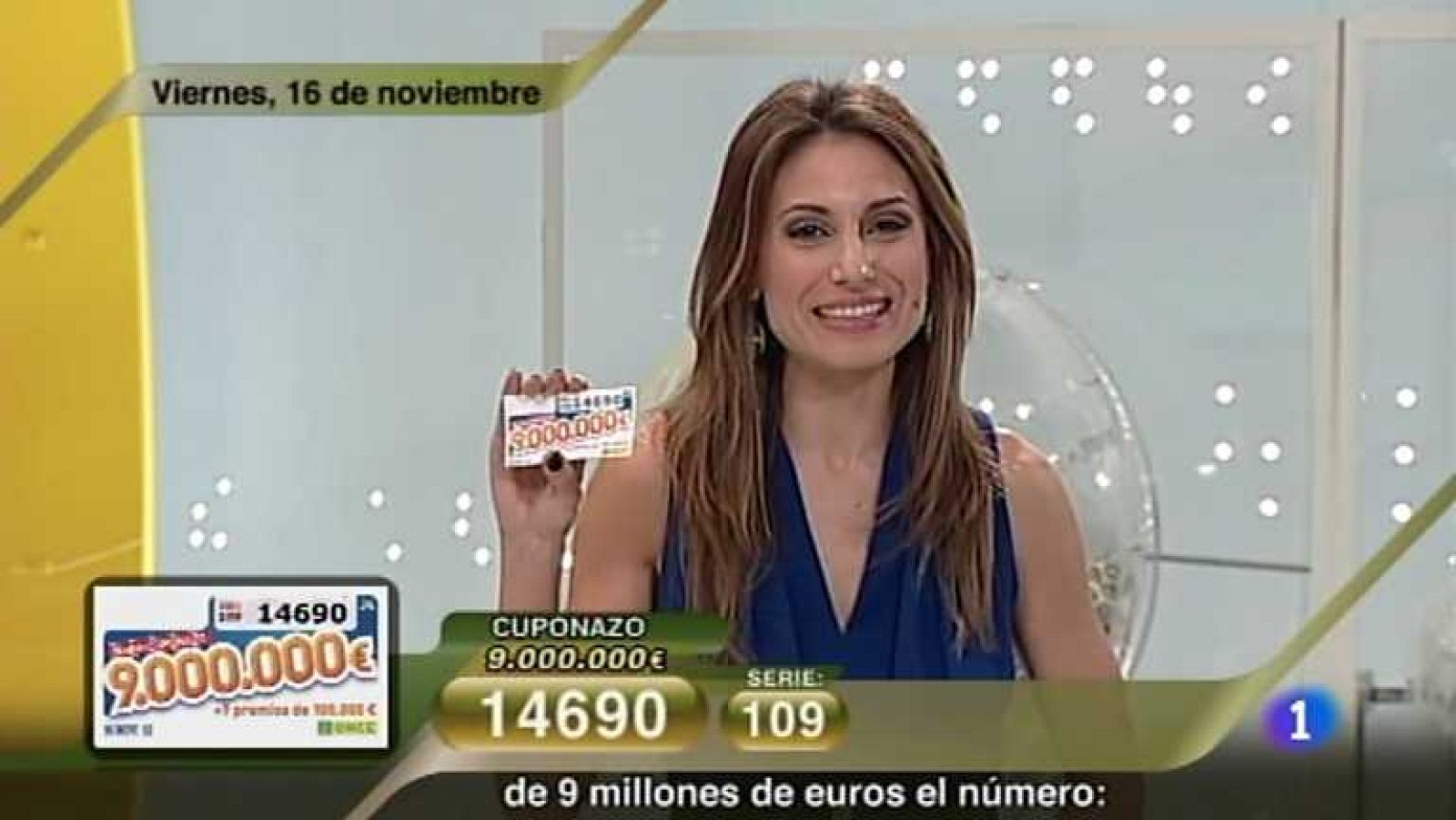 Sorteo ONCE - 16/11/12 - Ver ahora