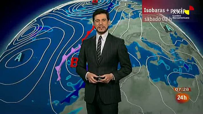 El tiempo - Lluvias persistentes en Andalucía, Asturias y Cantabria