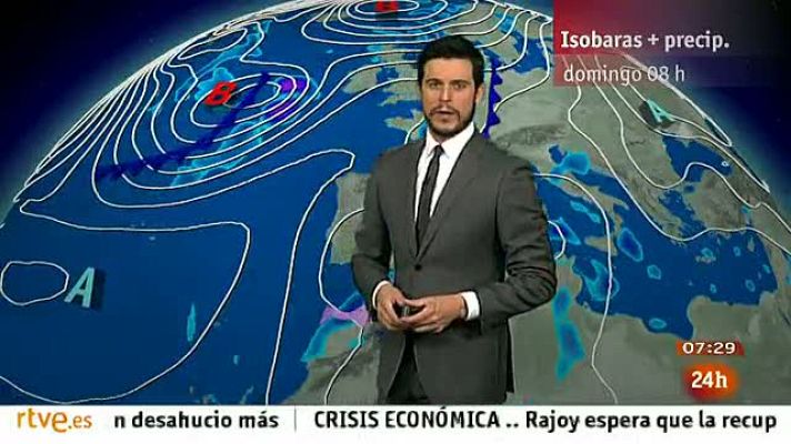 El tiempo - Lluvias en Alborán, Baleares, Comunidad Valenciana y litoral de Málaga