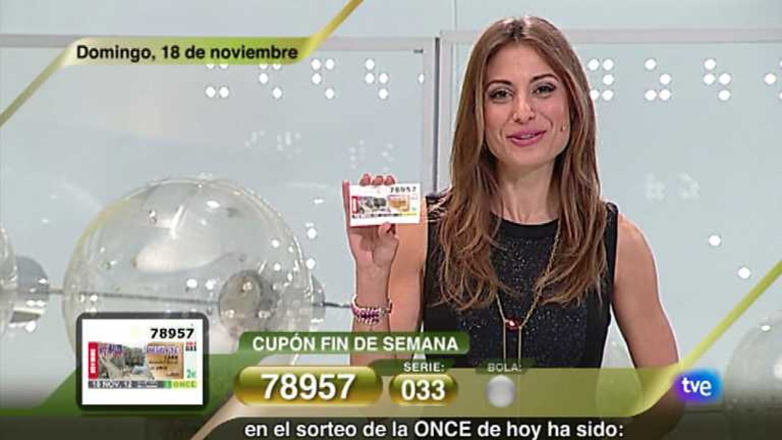 Sorteo ONCE - 18/11/12 - Ver ahora