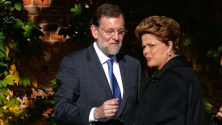Informativo 24h - Rajoy recibe a la presidenta de Brasil, Dilma Rousseff, para abordar la crisis del euro