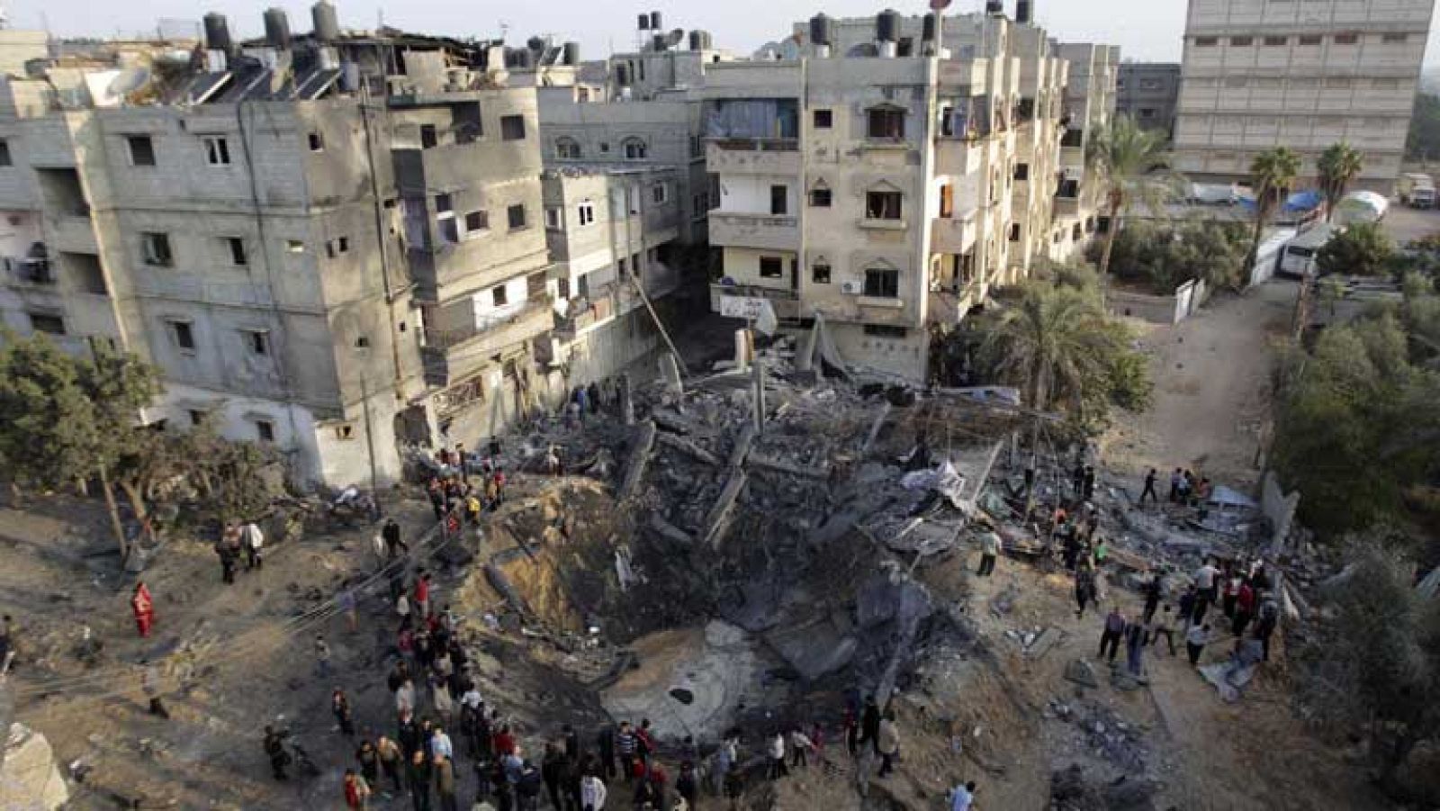 Al menos 93 palestinos muertos tras seis días de bmbardeos en Gaza