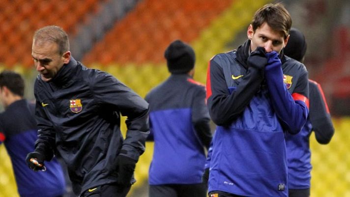 Telediario 1 - El Barça, contra el Spartak y el frío de Moscú