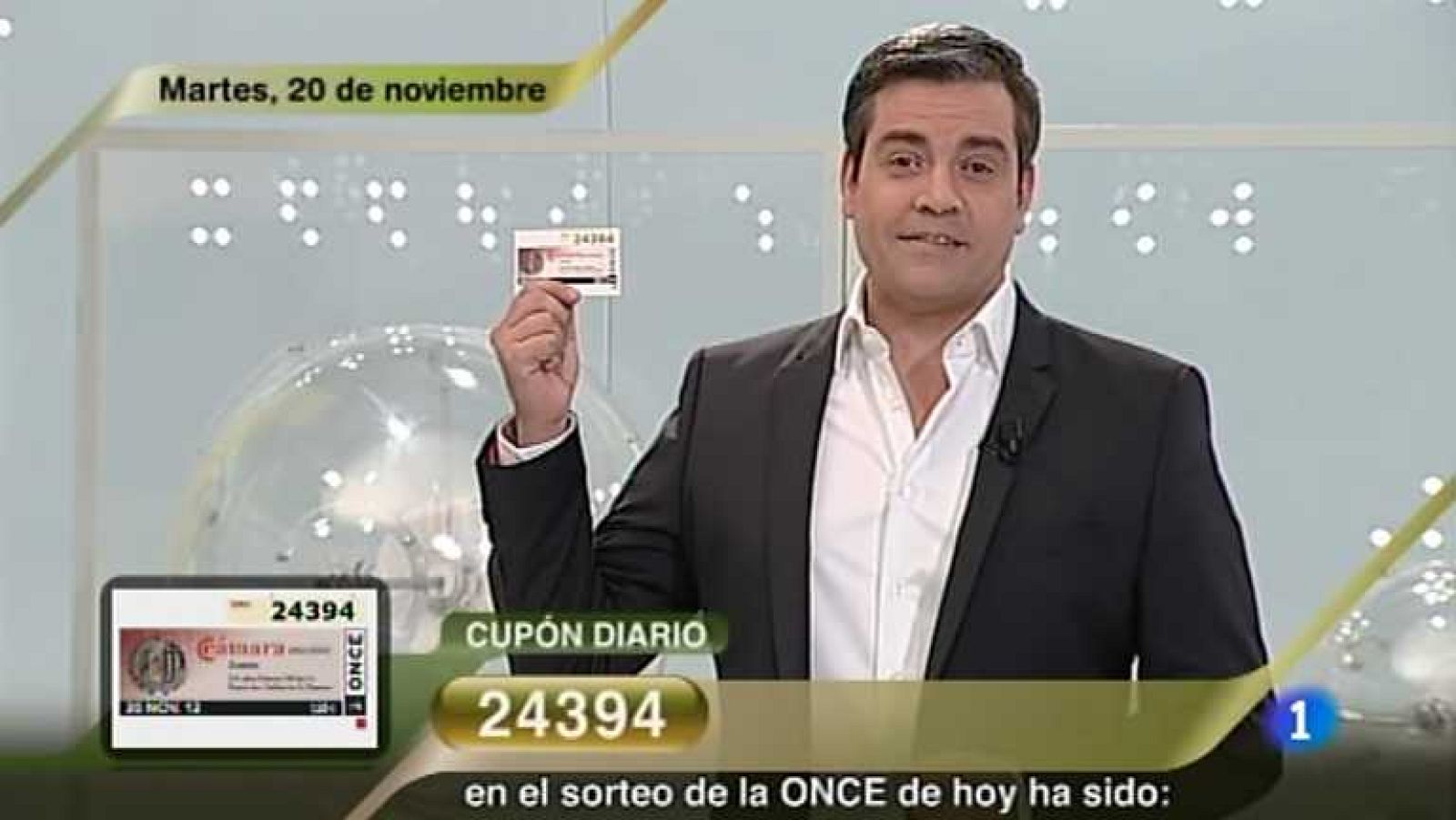 Sorteo ONCE - 20/11/12 - Ver ahora