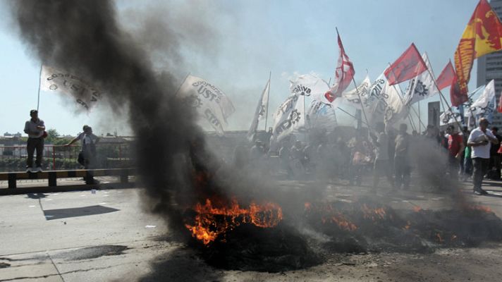 Telediario 1 - Huelga Argentina