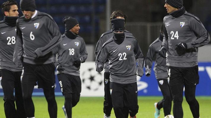 Telediario 1 - El Málaga busca en San Petersburgo el liderato de grupo