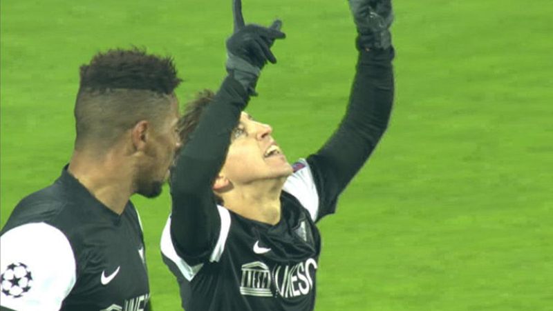 Buonanotte abre el marcador (0-1)