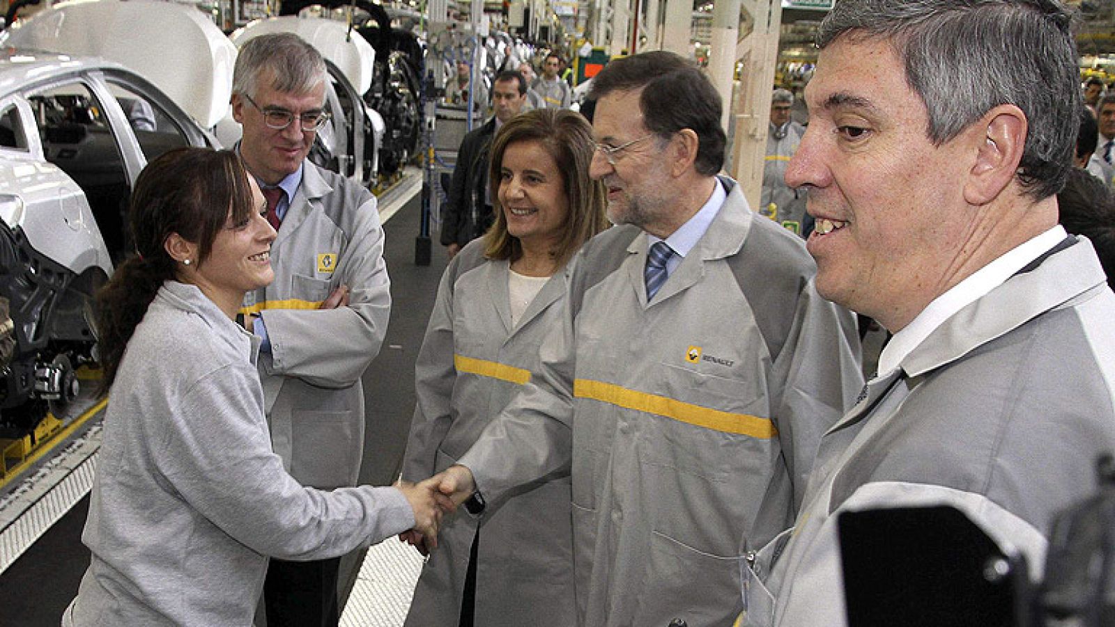 Rajoy visita la planta de Renault en Palencia