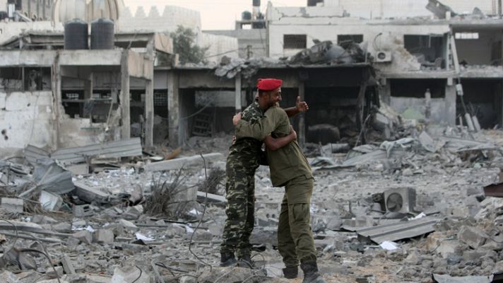 Telediario 1 - Frágil alto el fuego en Gaza