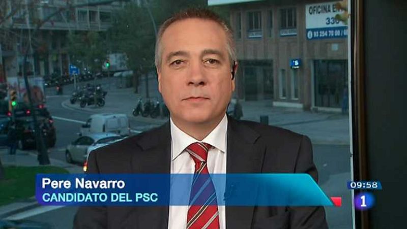 Los desayunos de TVE - Pere Navarro, candidato del PSC a la presidencia de la Generalitat de Cataluña - ver ahora