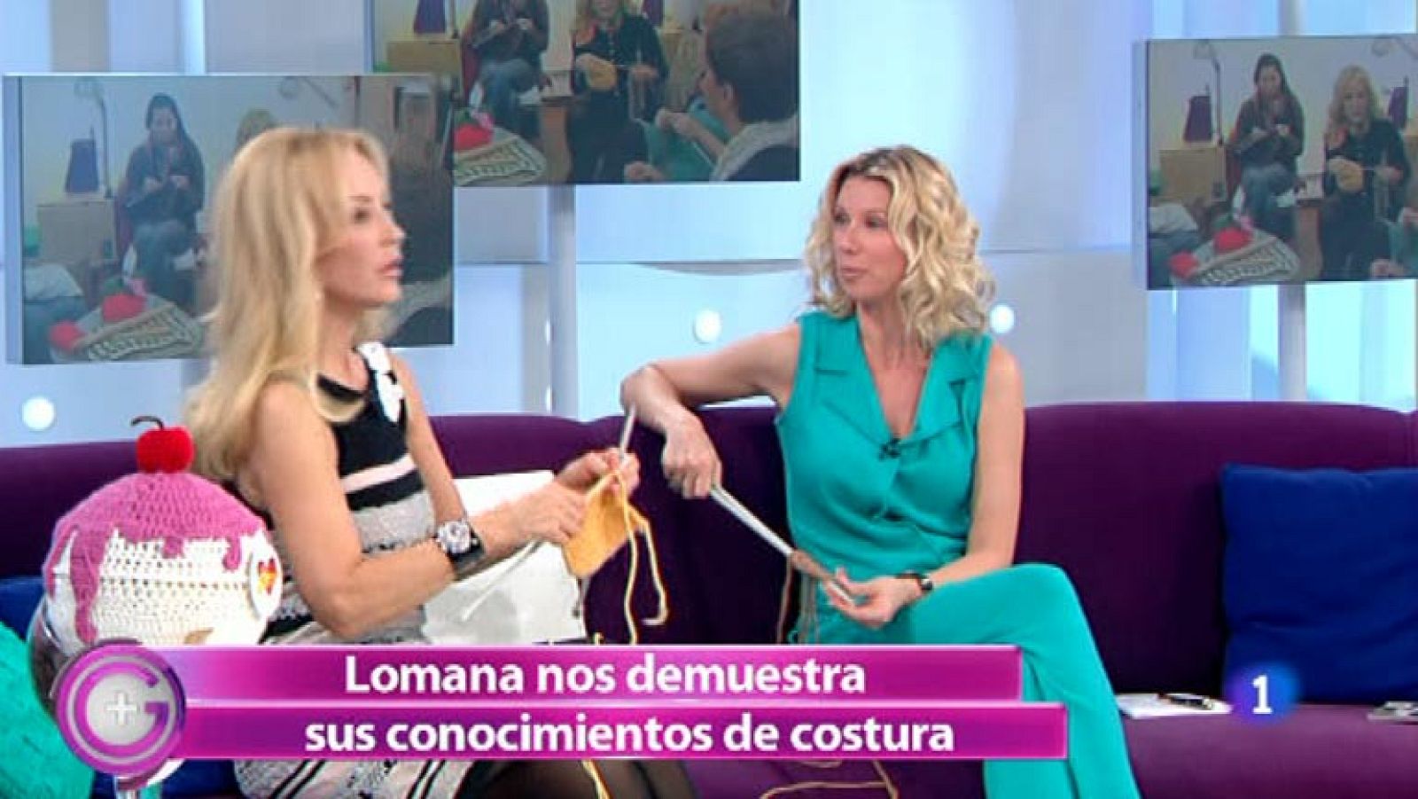 Más Gente - Carmen Lomana se apunta a la moda de tejer con lana