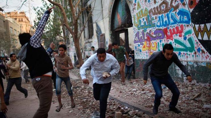 Telediario 1 - Huelga de jueces en Egipto