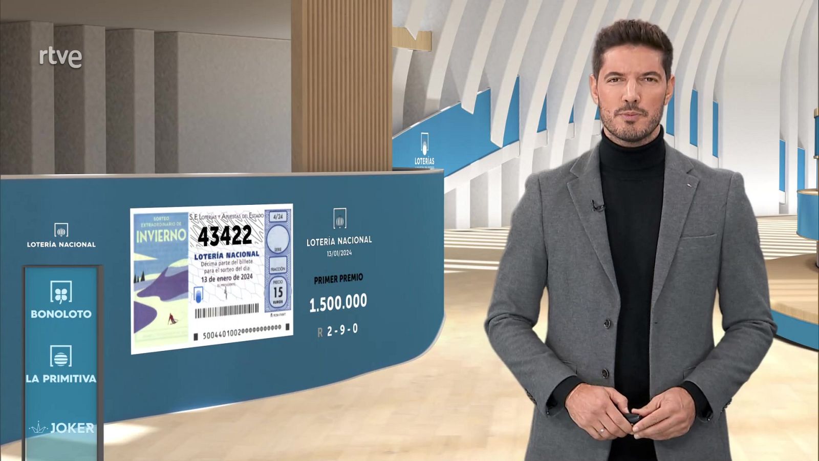 Sorteo de la Lotería Nacional del 13/01/2024 - ver ahora