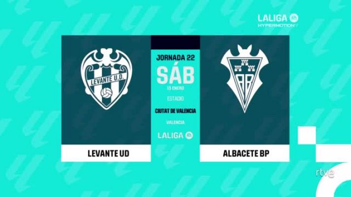 Resúmenes de LaLiga - Levante - Albacete: resumen partido 22ª jornada Liga | Segunda