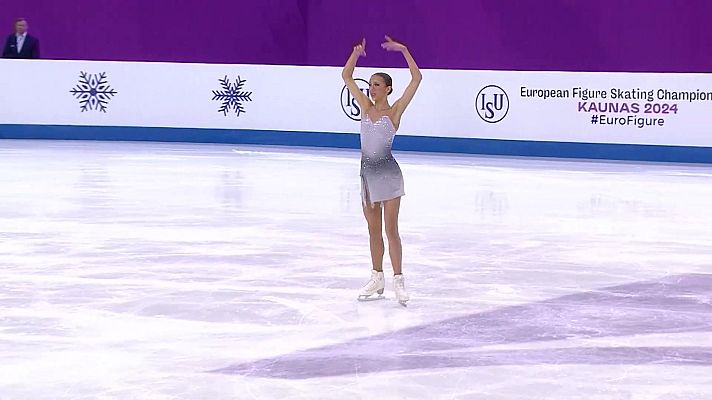 Patinaje sobre hielo - Campeonato de Europa. Libre femenino Grupo 3 y 4