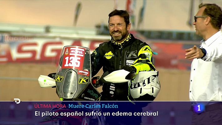 Telediario 1 - Muere Carles Falcón ocho días después de sufrir un accidente en el Dakar