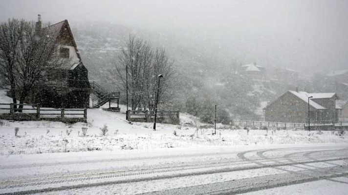 El tiempo - Nevadas en el noreste peninsular