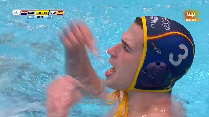 Waterpolo - Álvaro Granados marca un golazo para la historia de España y los europeos de waterpolo