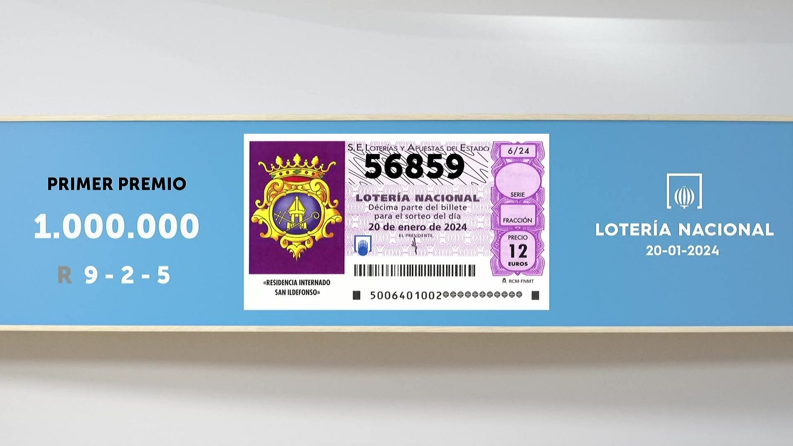 Sorteo de la Lotería Nacional del 20/01/2024 - Ver ahora