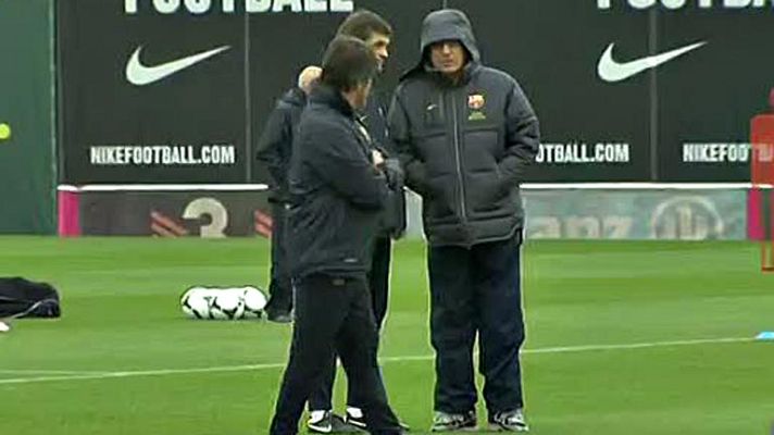 Telediario 1 - Villa regresa a la convocatoria de Tito Vilanova