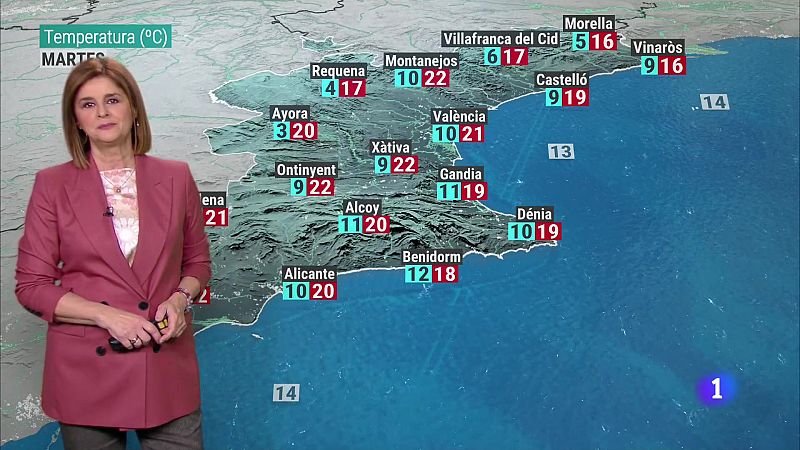 El tiempo en la Comunitat Valenciana 22/01/24 | Ver