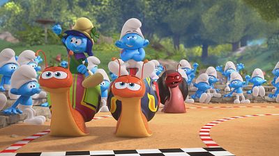 Carrera de caracoles - Los pitufos | Ver