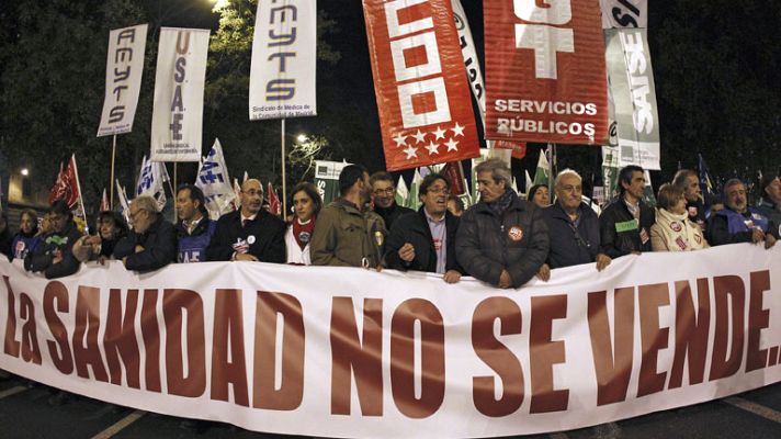 Informativo 24h - La Sanidad Pública madrileña se manifiesta contra las privatizaciones