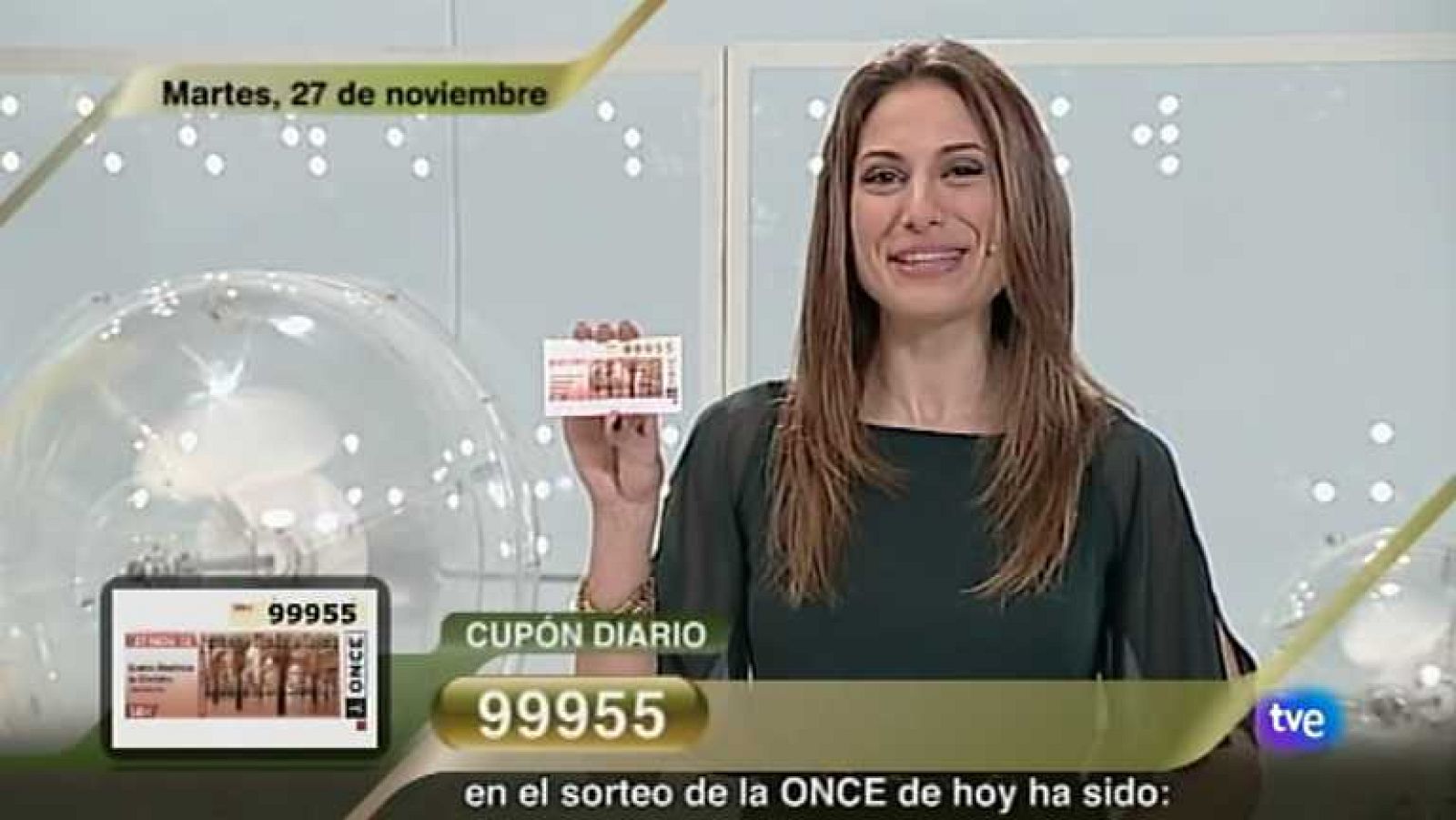 Sorteo ONCE - 27/11/12 - Ver ahora