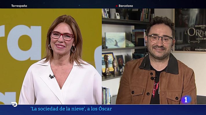 Telediario 1 - Entrevista a Bayona, director de 'La sociedad de la nieve'