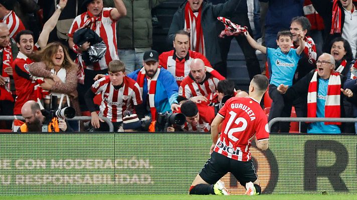 Copa del Rey - El Athletic pone la directa y Guruzeta marca en el primer minuto contra el Barça en Copa