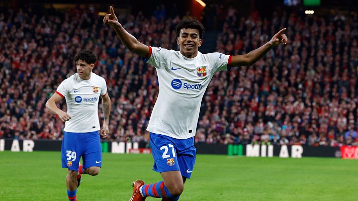 Copa del Rey - Puro descaro lo de Lamine Yamal. La perla azulgrana se cocina un golazo para adelantar al Barça contra el Athletic