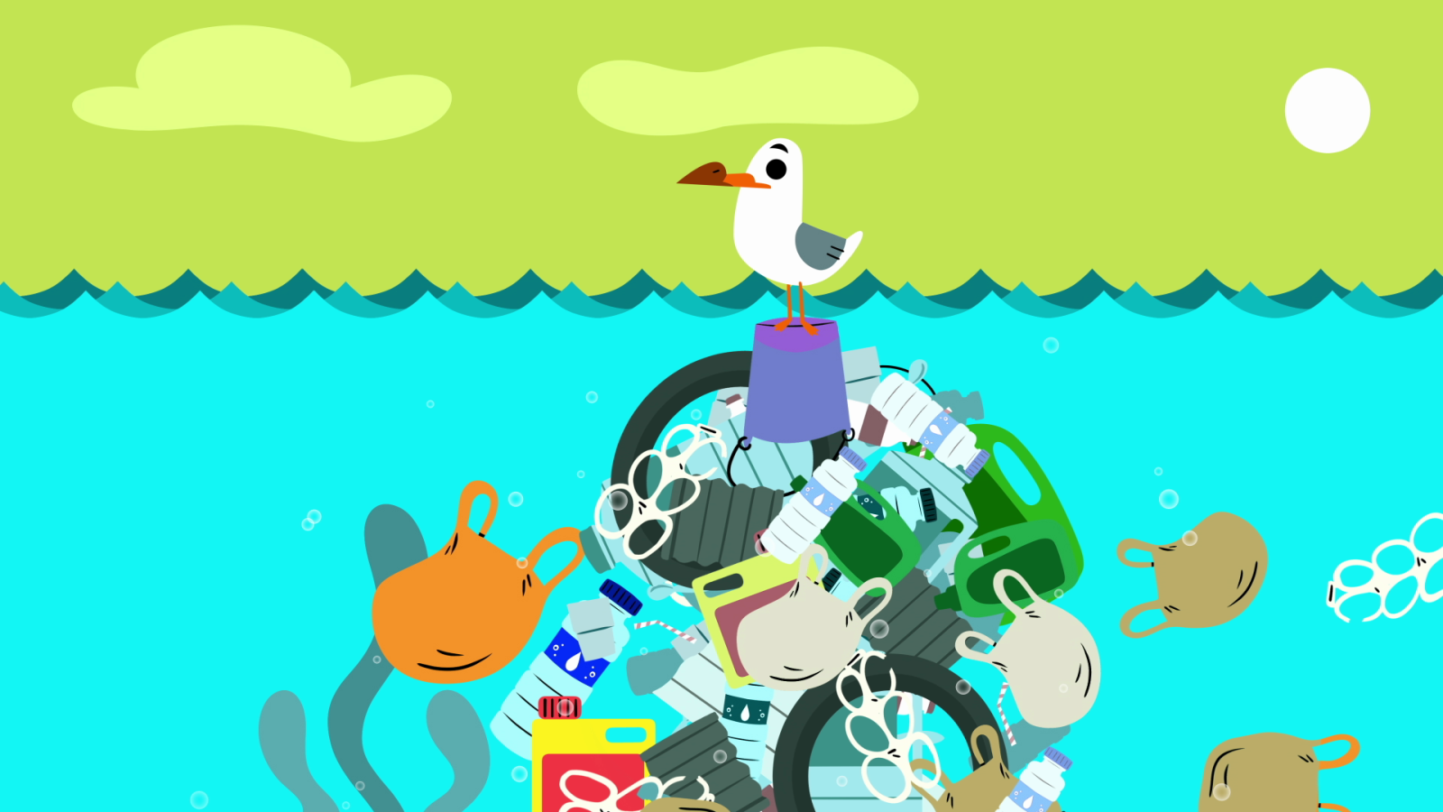 Videoclip - Isla de plástico - Aprendemos en Clan: El Reto | Ver