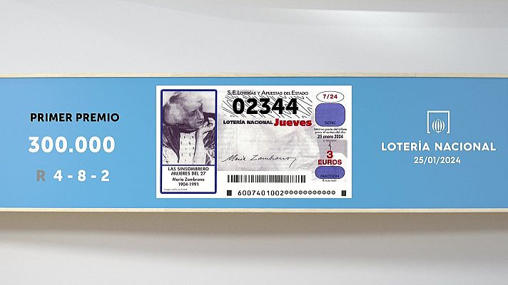 SELAE - Sorteo de la Lotería Nacional del 25/01/2024