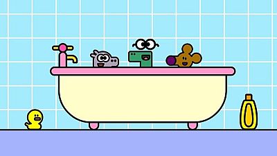 La insignia del primer día de Happy