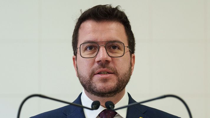 Telediario 2 - Aragonès acusa al CNI de usar "mentiras" para espiarle