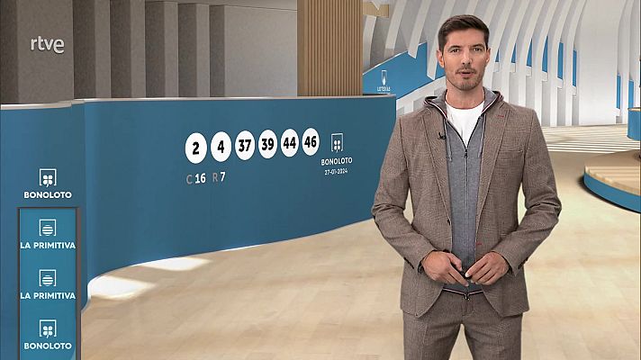 Loterías - Sorteo de la Bonoloto y Primitiva del 27/01/2024