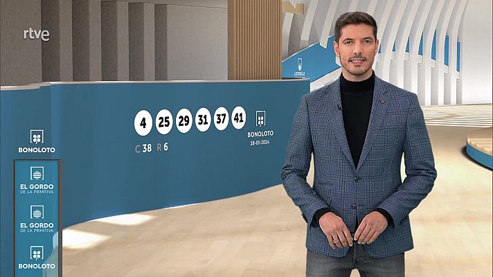 Loterías - Sorteo de la Bonoloto y El Gordo de la Primitiva del 28/01/2024