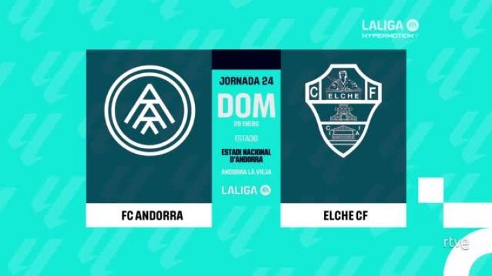 Resúmenes de LaLiga - Andorra - Elche: resumen partido de la 24ª jornada de Segunda