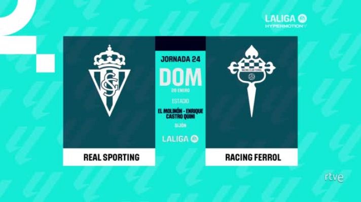 Resúmenes de LaLiga - Sporting Gijón - Racing Ferrol: resumen partido de la 24ª jornada de Segunda
