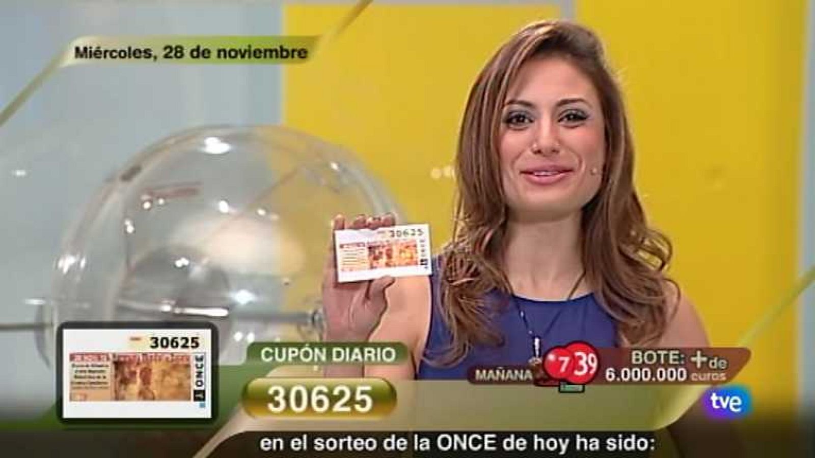 Sorteo ONCE - 28/11/12 - Ver ahora