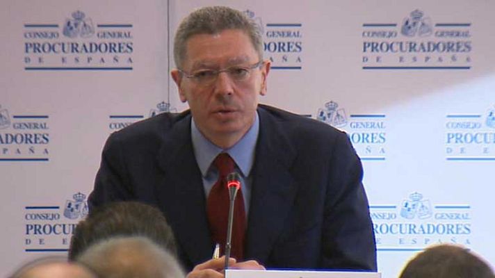 Telediario 1 - Gallardón responde a los jueces