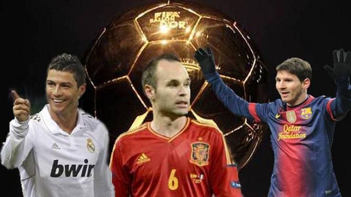 Telediario 1 - Messi, Iniesta y Cristiano optan al Balón de Oro 2012