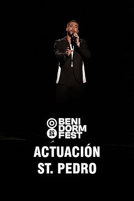 Benidorm Fest - st. Pedro canta "Dos extraños (Cuarteto de cuerda)"