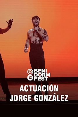 Benidorm Fest - Jorge González canta “Caliente” en la segunda semifinal
